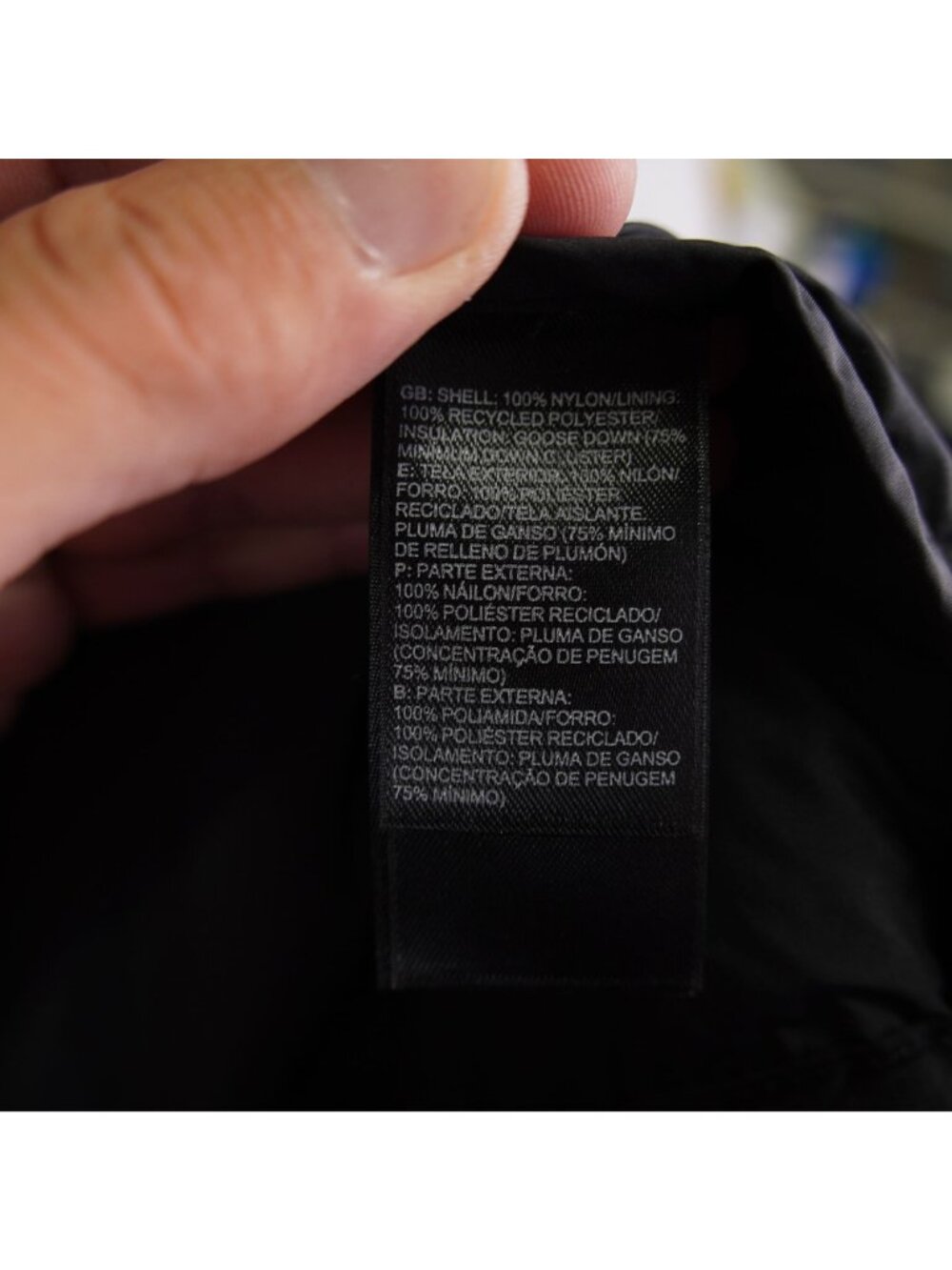 The North Face Mens Nuptse Black 700 Goose Fill Down Puffer Jacket Size XXL 2XL - Picture 12 of 16